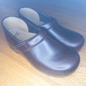 Dansko Brown Leather Clogs